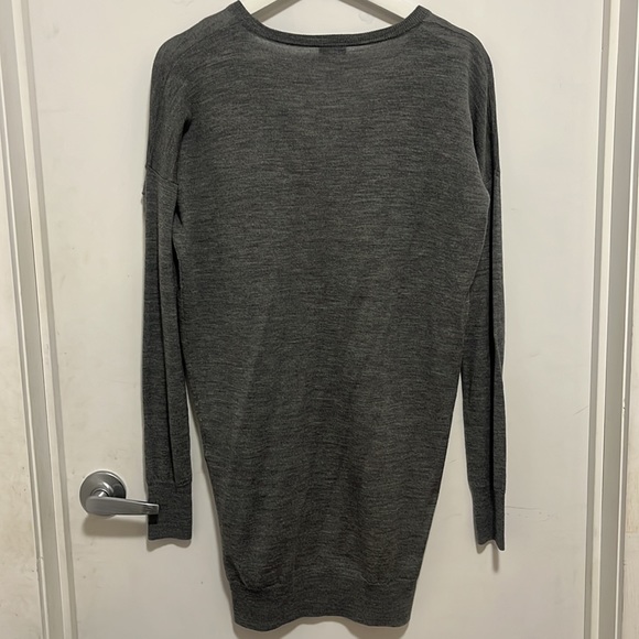 Joseph Grey Knit V-Neck Tunic S - Picture 9 of 10